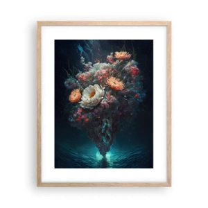 Affiche dans un chêne clair - Poster - Un étrange jardin - 40x50 cm