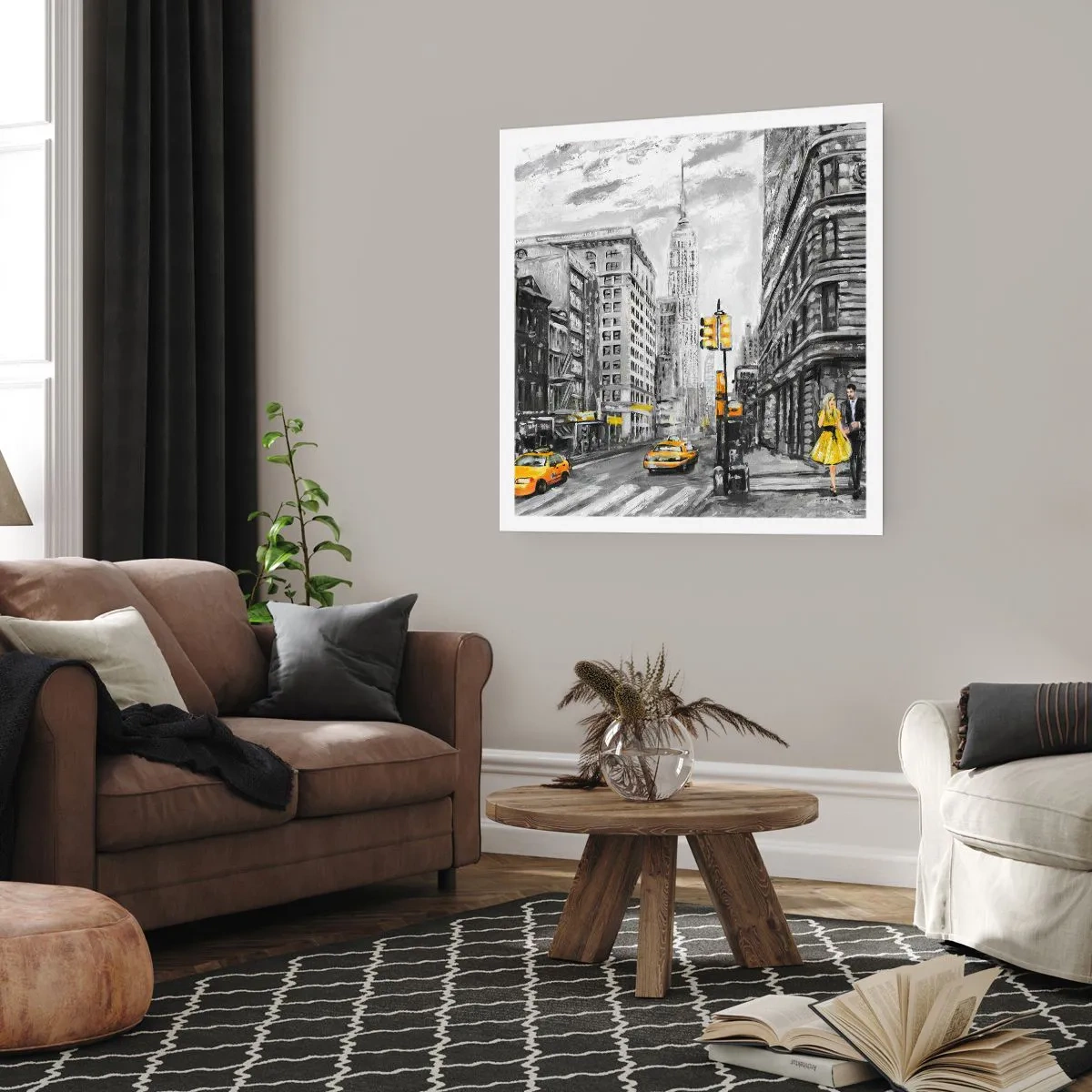 Affiche - Poster - Une histoire new-yorkaise - 60x60 cm