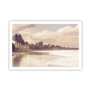 Affiche - Poster - La caresse des vagues - 91x61 cm