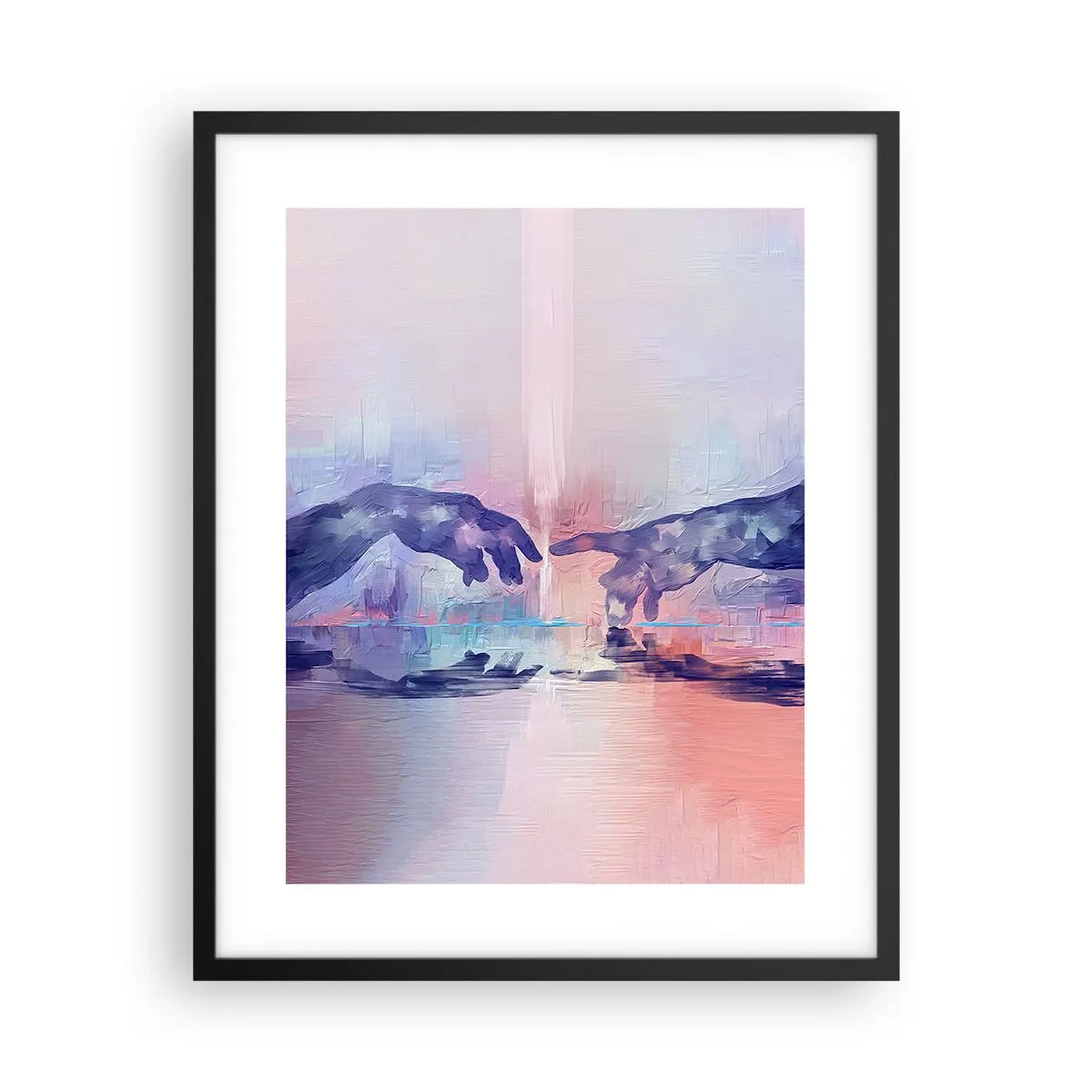 Affiche dans un cadre noir - Poster - Divine étincelle de vie - 40x50 cm