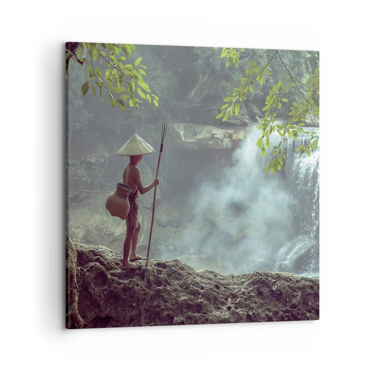 Impression sur toile - Image sur toile - Lier d'amitié avec la nature - 50x50 cm