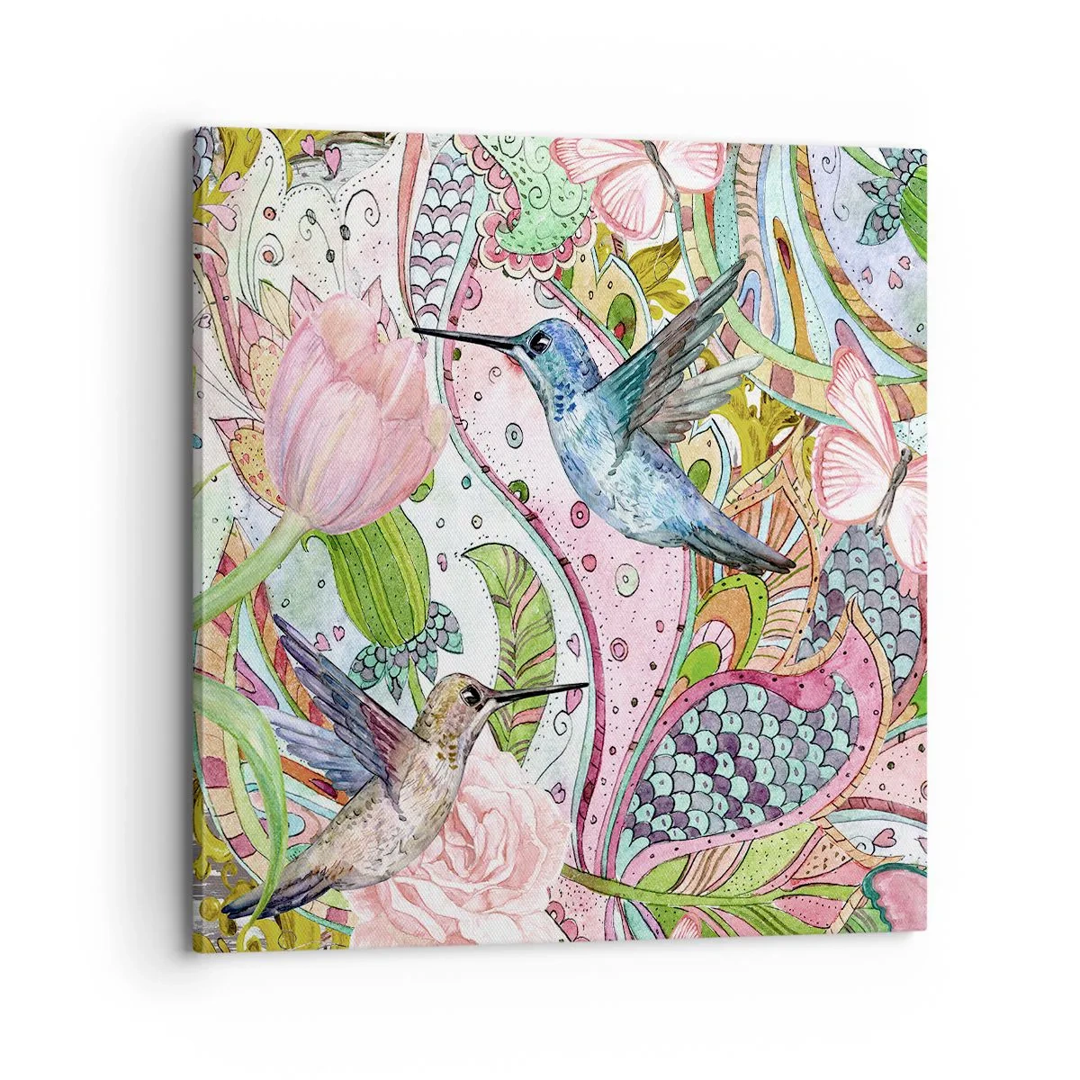 Impression sur toile - Image sur toile - Empêtré dans les vignes - 70x70 cm