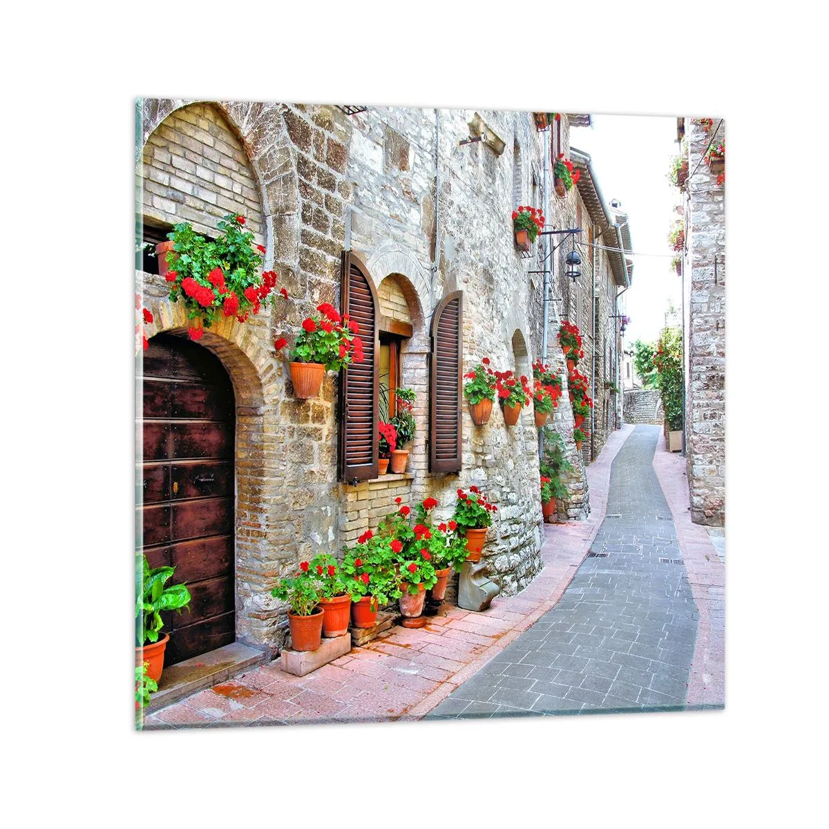 Impression sur verre - Image sur verre - Ambiance italienne - 30x30 cm