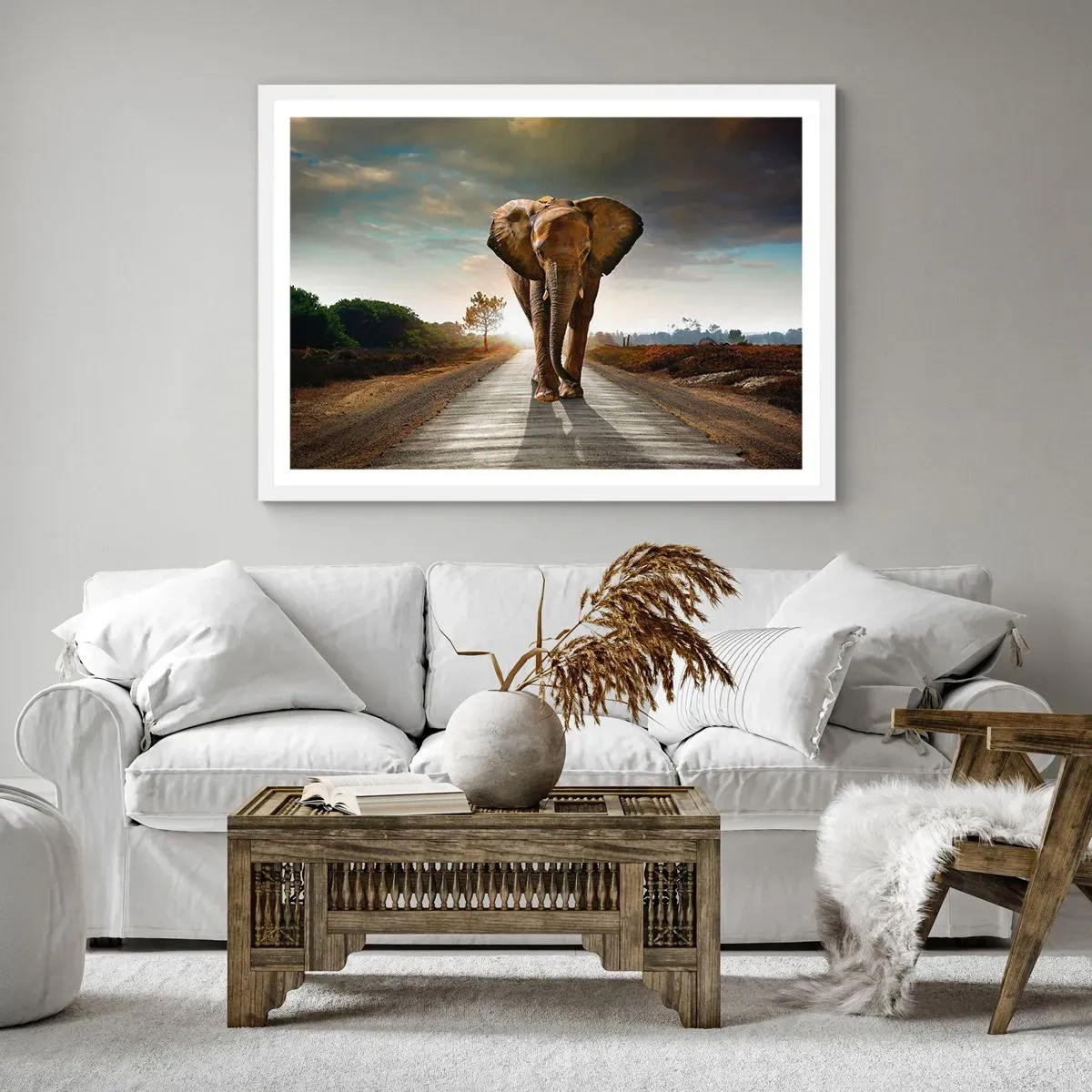 Affiche dans un cadre blanc - Poster - Et pas du tout en porcelaine - 100x70 cm