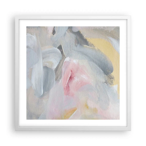Affiche dans un cadre blanc - Poster - Dans un monde pastel - 50x50 cm