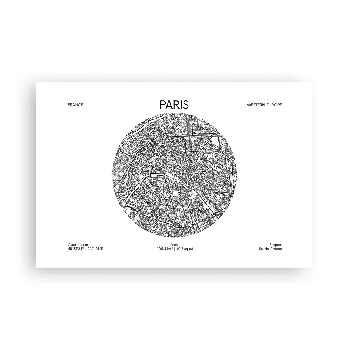 Affiche - Poster - Anatomie de Paris - 91x61 cm