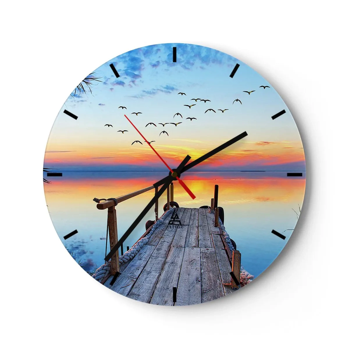 Horloge murale - Pendule murale - Il est temps de rentrer... - 40x40 cm