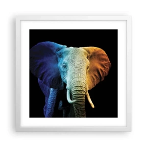 Affiche dans un cadre blanc - Poster - Excentrique, pas bizarre - 40x40 cm