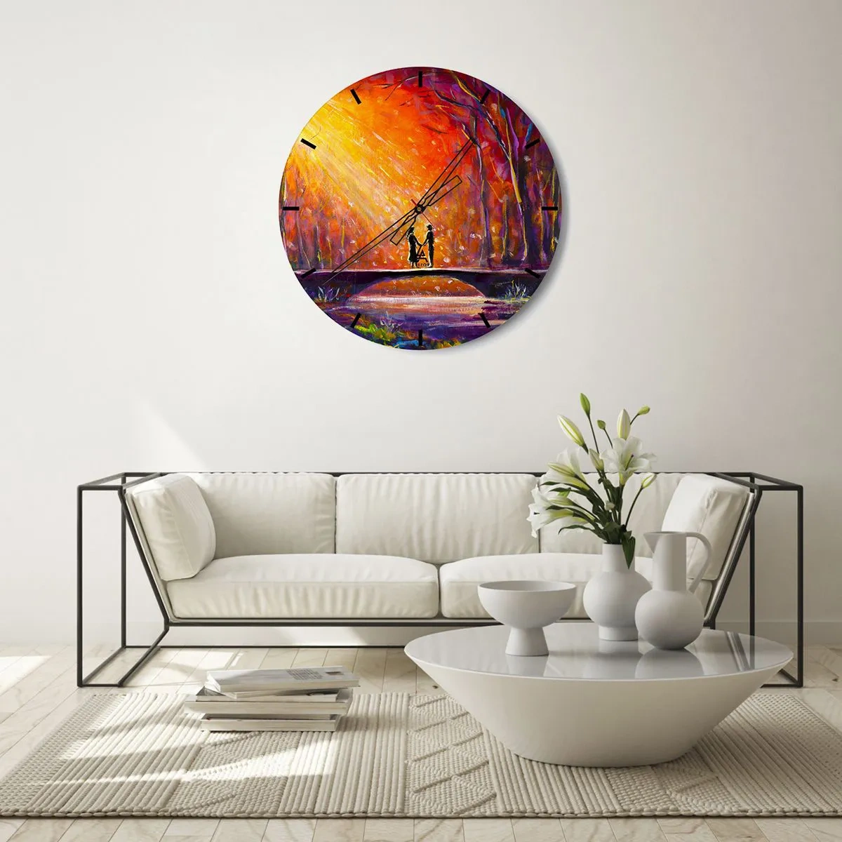 Horloge murale - Pendule murale - Le ciel les aime aussi - 40x40 cm