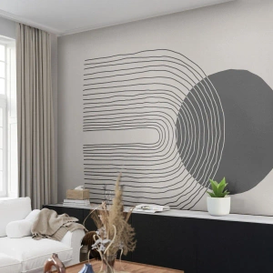 Papier Peint Photo Premium Sand - Tremblement et confiance - Abstraction, Morceau, Minimalisme - 400x280 cm