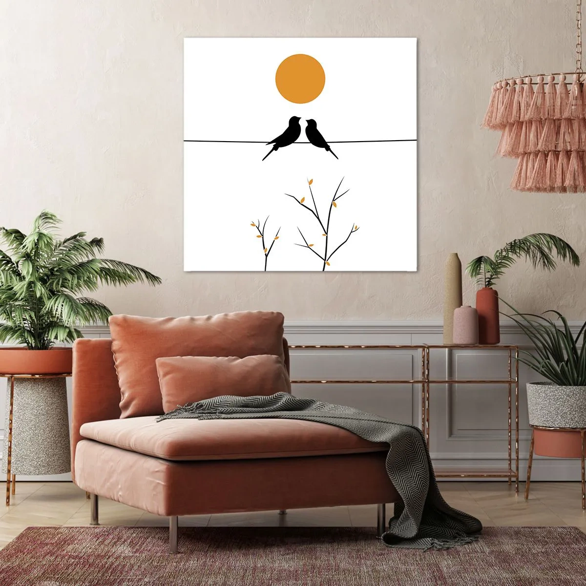 Impression sur toile - Image sur toile - Soirée pour rossignols - 70x70 cm