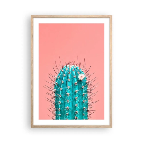 Affiche dans un chêne clair - Poster - Juste regarde - 50x70 cm