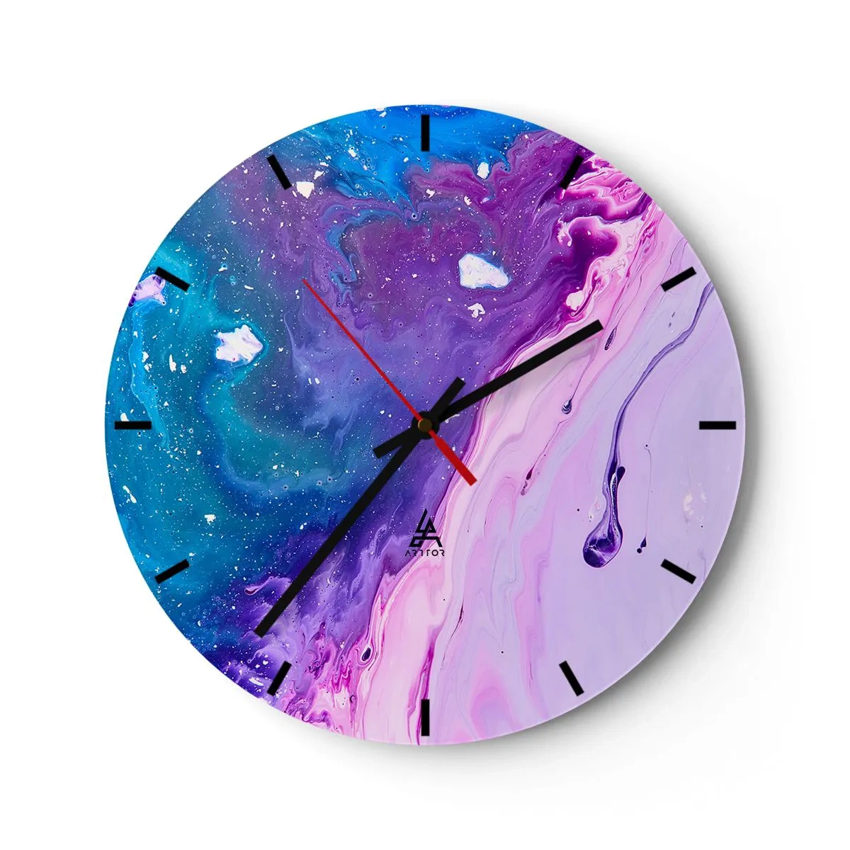 Horloge murale - Pendule murale - Yin et yang - 40x40 cm