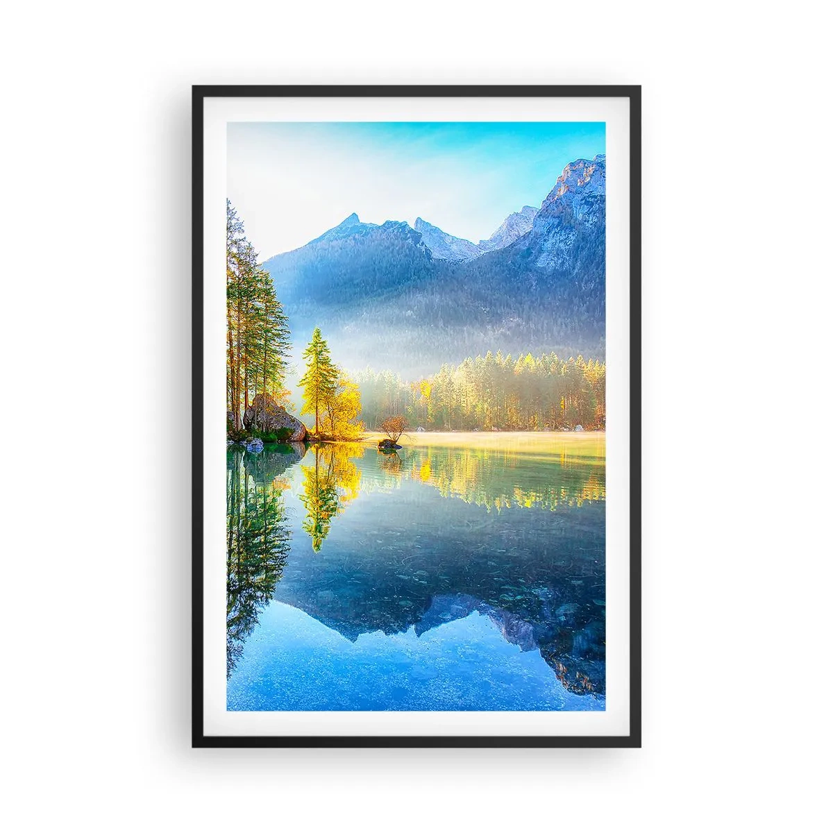 Affiche dans un cadre noir - Poster - Majesté et douceur - 61x91 cm