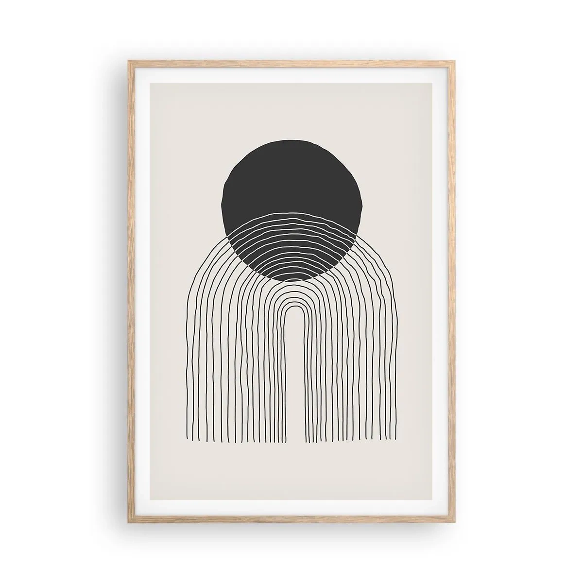 Affiche dans un chêne clair - Poster - Tremblement et confiance - 70x100 cm