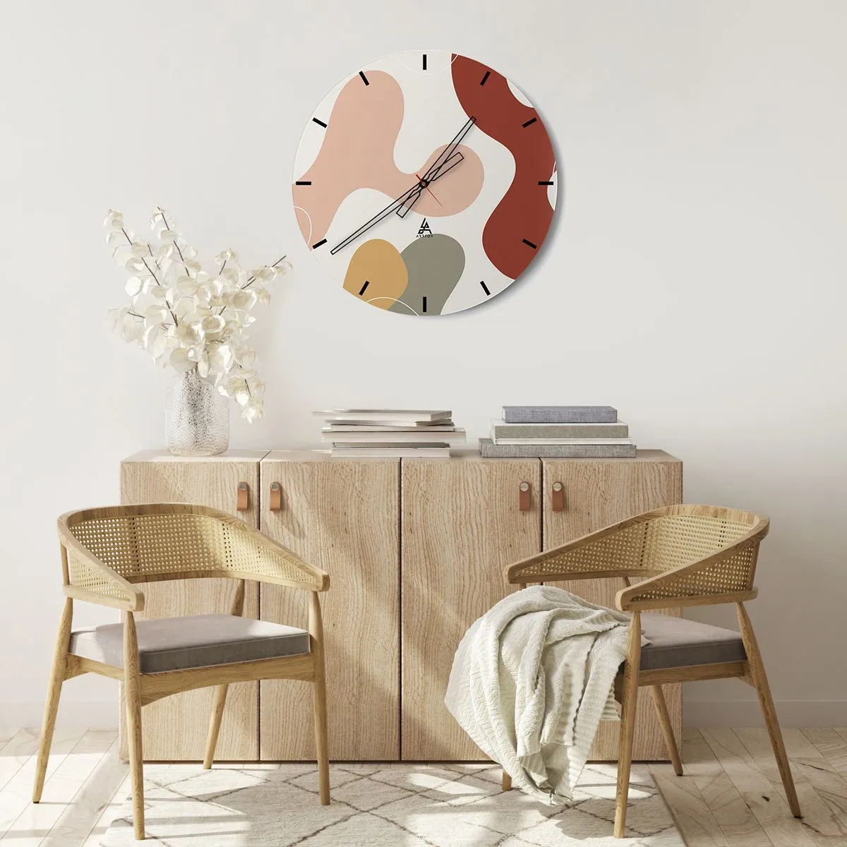 Horloge murale - Pendule murale - Entrelac - 30x30 cm