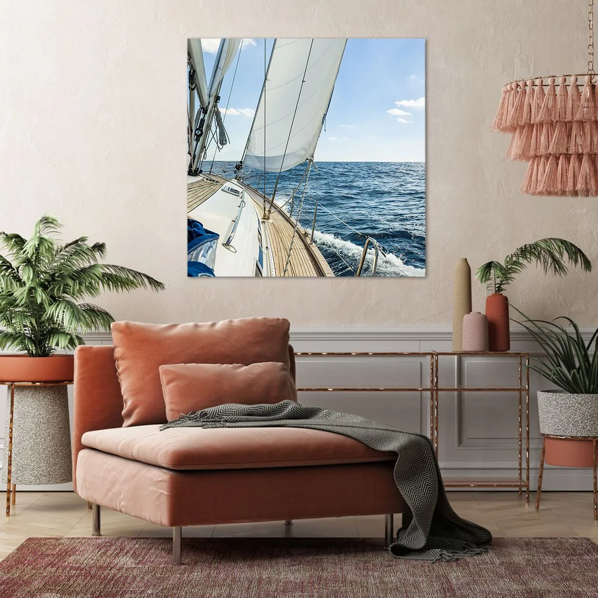 Impression sur toile - Image sur toile - Ohé, l'aventure - 30x30 cm