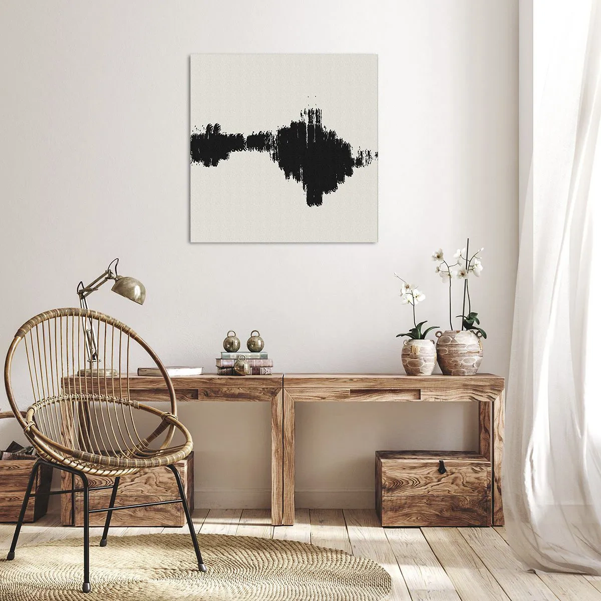 Impression sur toile - Image sur toile - Vibrations de l'imagination - 40x40 cm