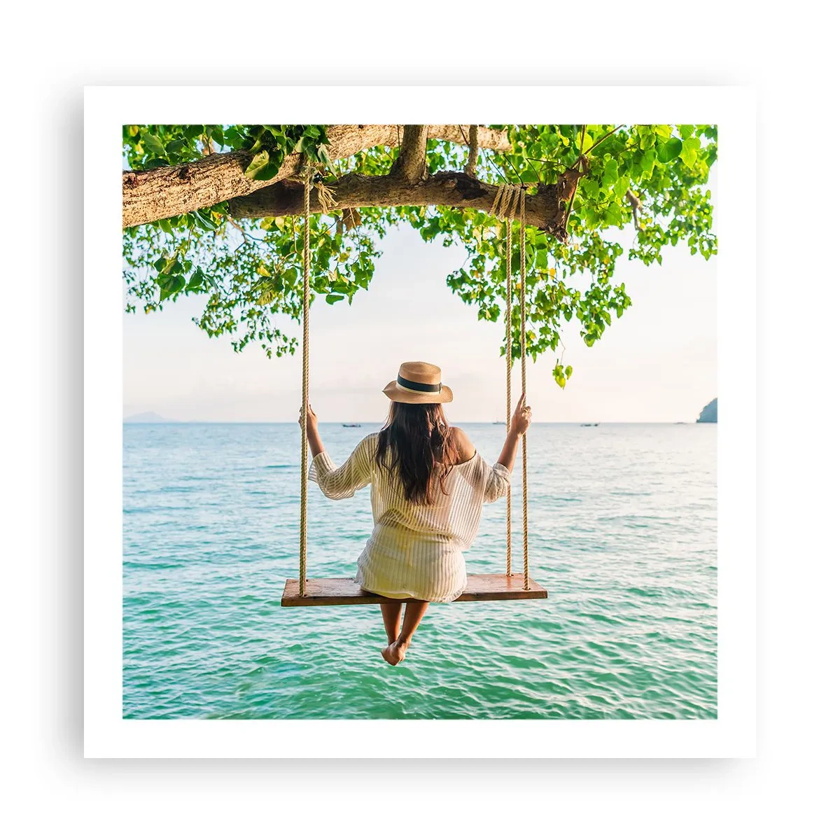 Affiche - Poster - La vie est belle - 60x60 cm