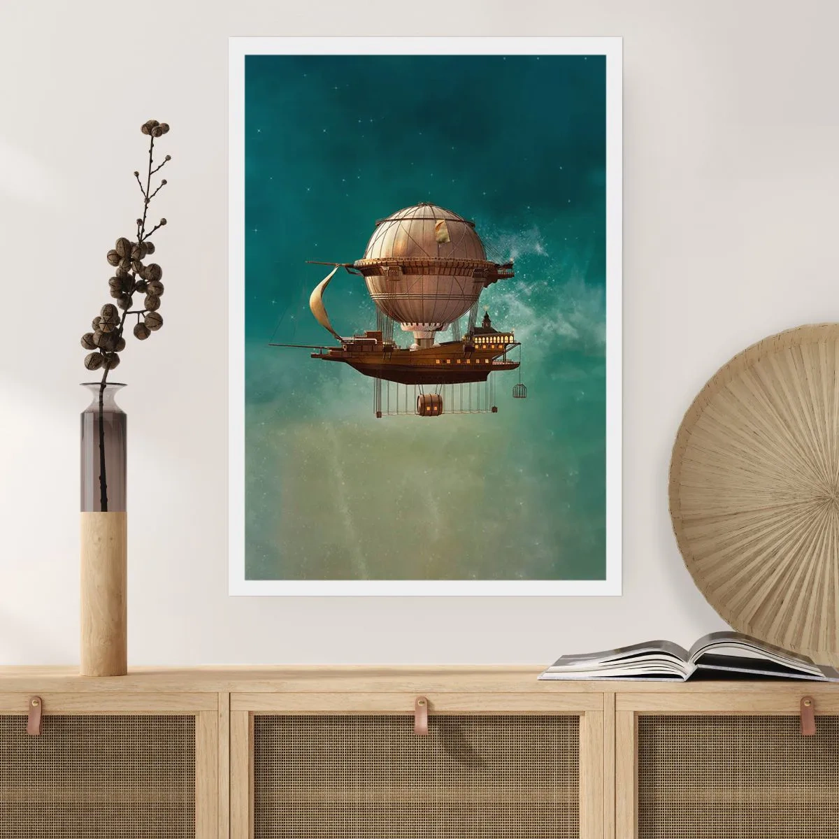 Affiche - Poster - Jules Verne vous salue - 40x50 cm
