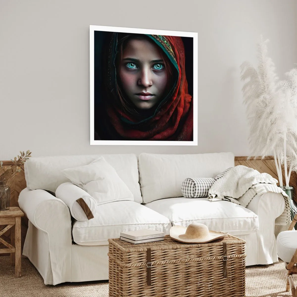 Affiche - Poster - Princesse orientale - 40x40 cm