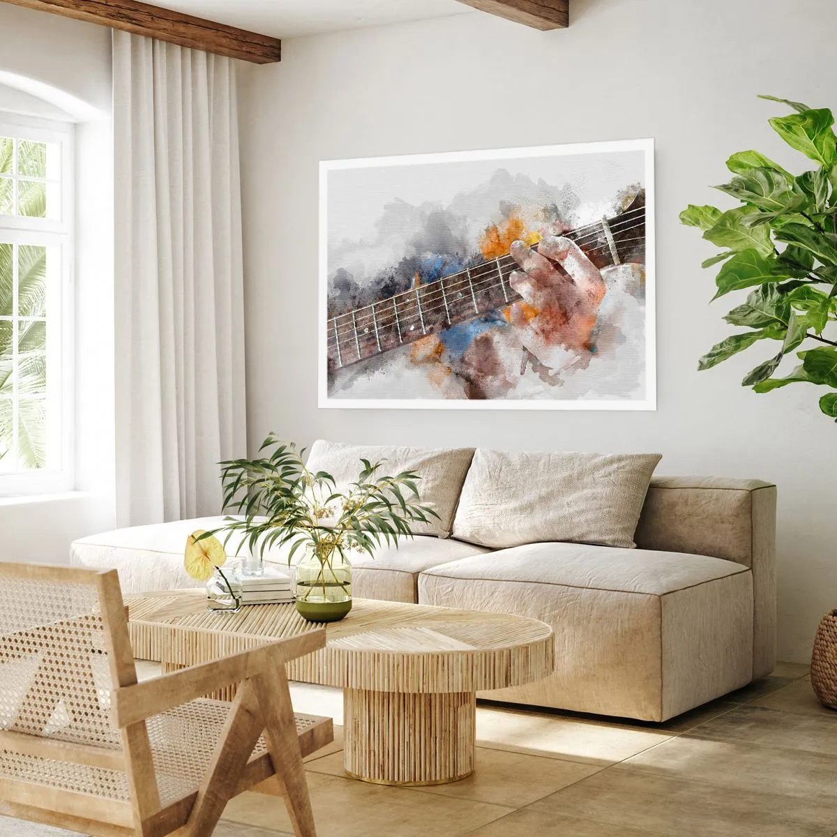 Affiche - Poster - La poésie entre les cordes - 50x40 cm