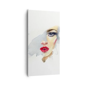 Impression sur toile - Image sur toile - Reflet dans une goutte d'eau - 65x120 cm