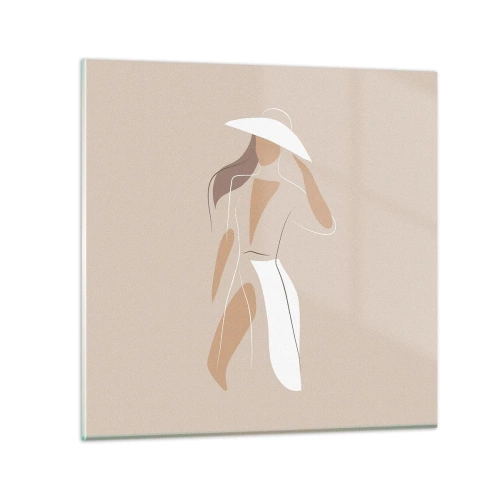 Impression sur verre - Image sur verre - Lea mode est un jeu - 30x30 cm