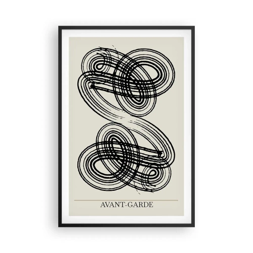 Affiche dans un cadre noir - Poster - C'est venu spontanément - 61x91 cm