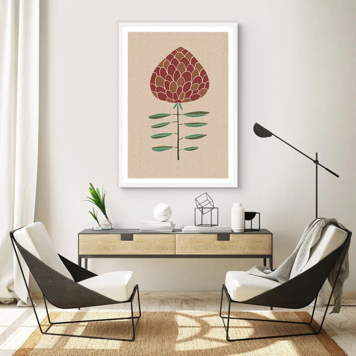 Affiche dans un cadre blanc - Poster - Quelle grosse affaire - 70x100 cm