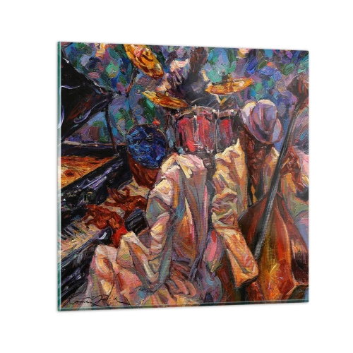 Impression sur verre - Image sur verre - Dans le même tempo - 50x50 cm