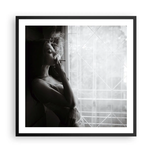 Affiche dans un cadre noir - Poster - Vous sentez-vous libre ? - 60x60 cm