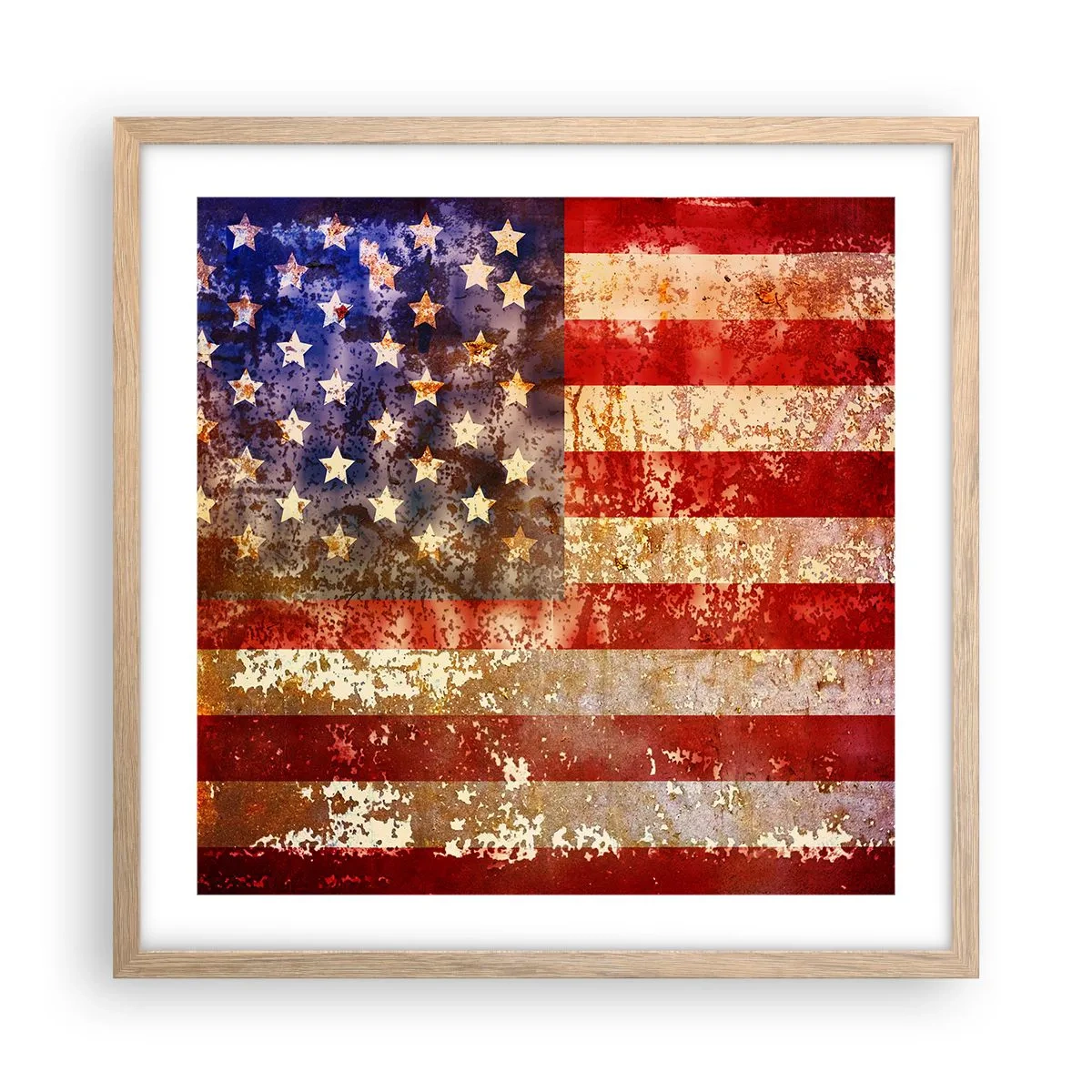 Affiche dans un chêne clair - Poster - La gloire ne s'efface pas - 50x50 cm