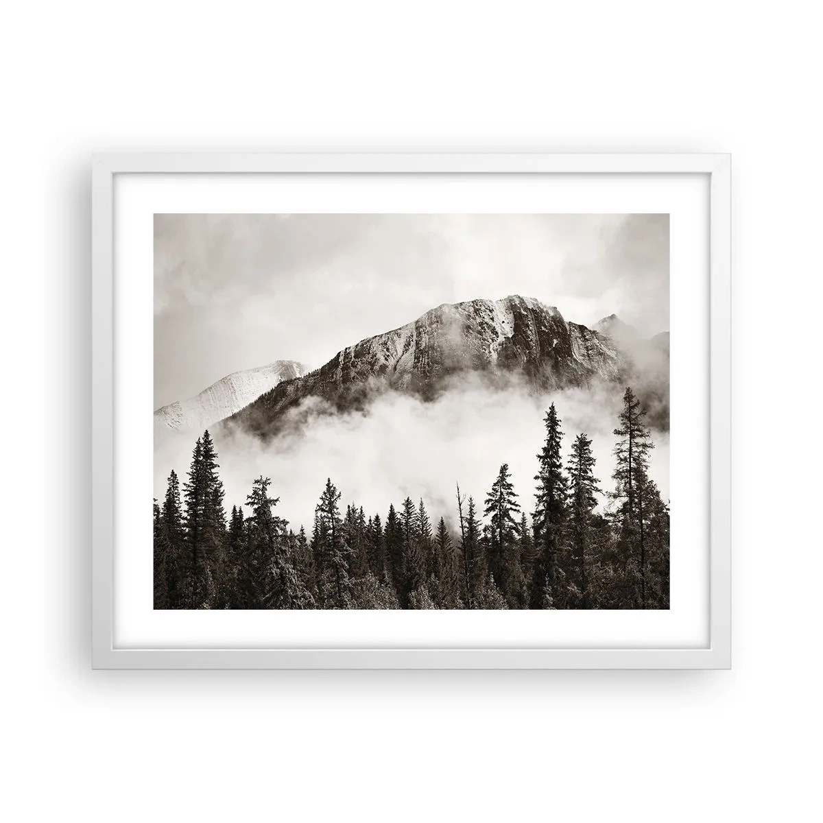 Affiche dans un cadre blanc - Poster - Seigneur de granite - 50x40 cm