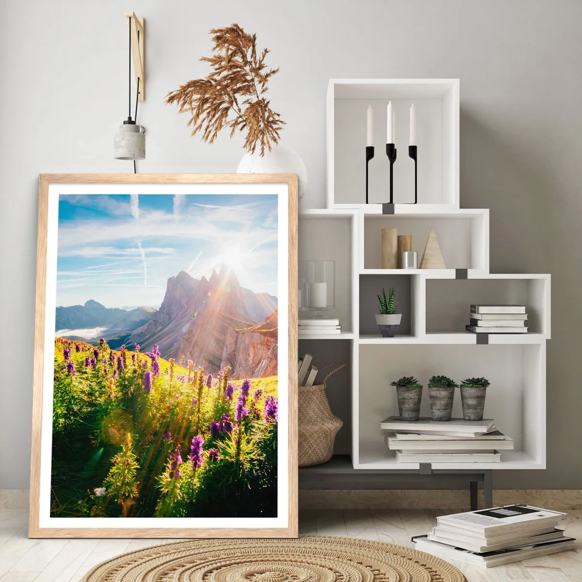 Affiche dans un chêne clair - Poster - La vie secrète des herbes - 70x100 cm