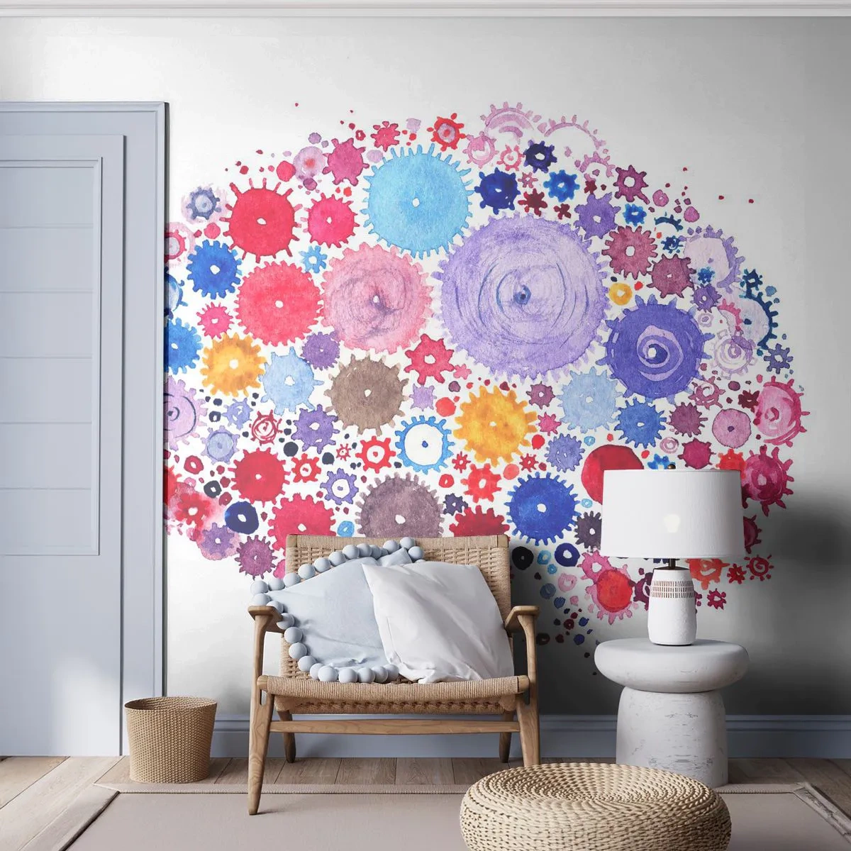 Papier Peint Photo Premium Canvas - La machine la plus parfaite de la nature - Abstraction, Cerveau, Graphique - 250x175 cm