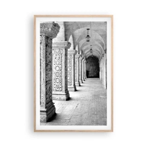 Affiche dans un chêne clair - Poster - Où cela mène-t-il…? - 61x91 cm