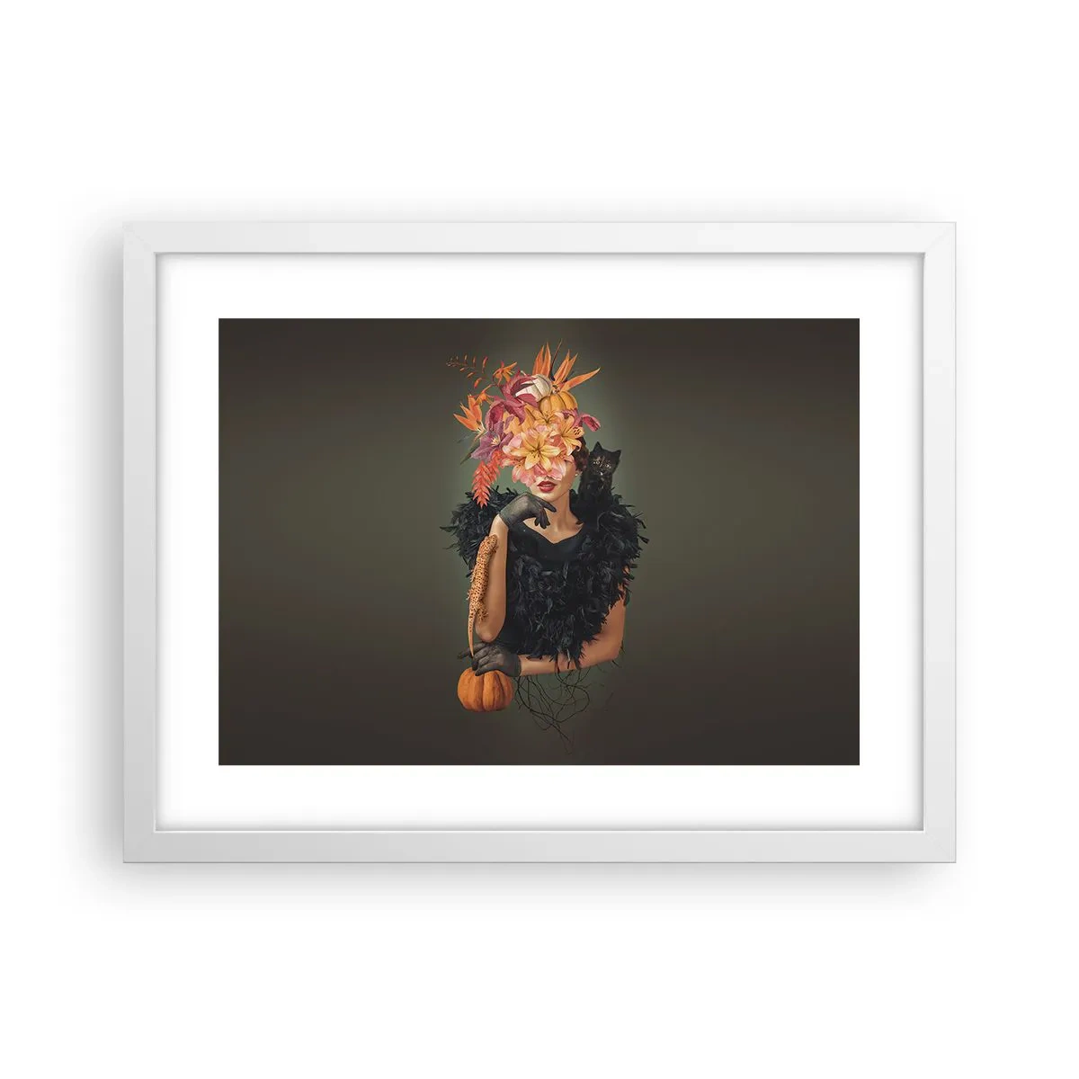 Affiche dans un cadre blanc - Poster - Sort de sorcière - 40x30 cm