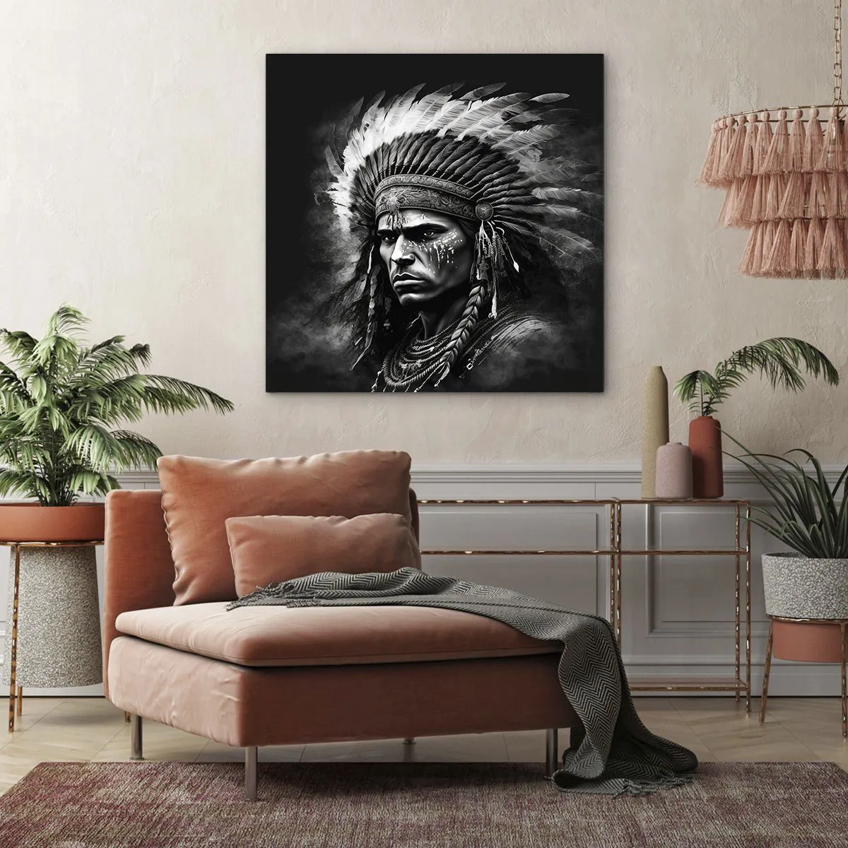 Impression sur toile - Image sur toile - Un leader et un guerrier - 70x70 cm