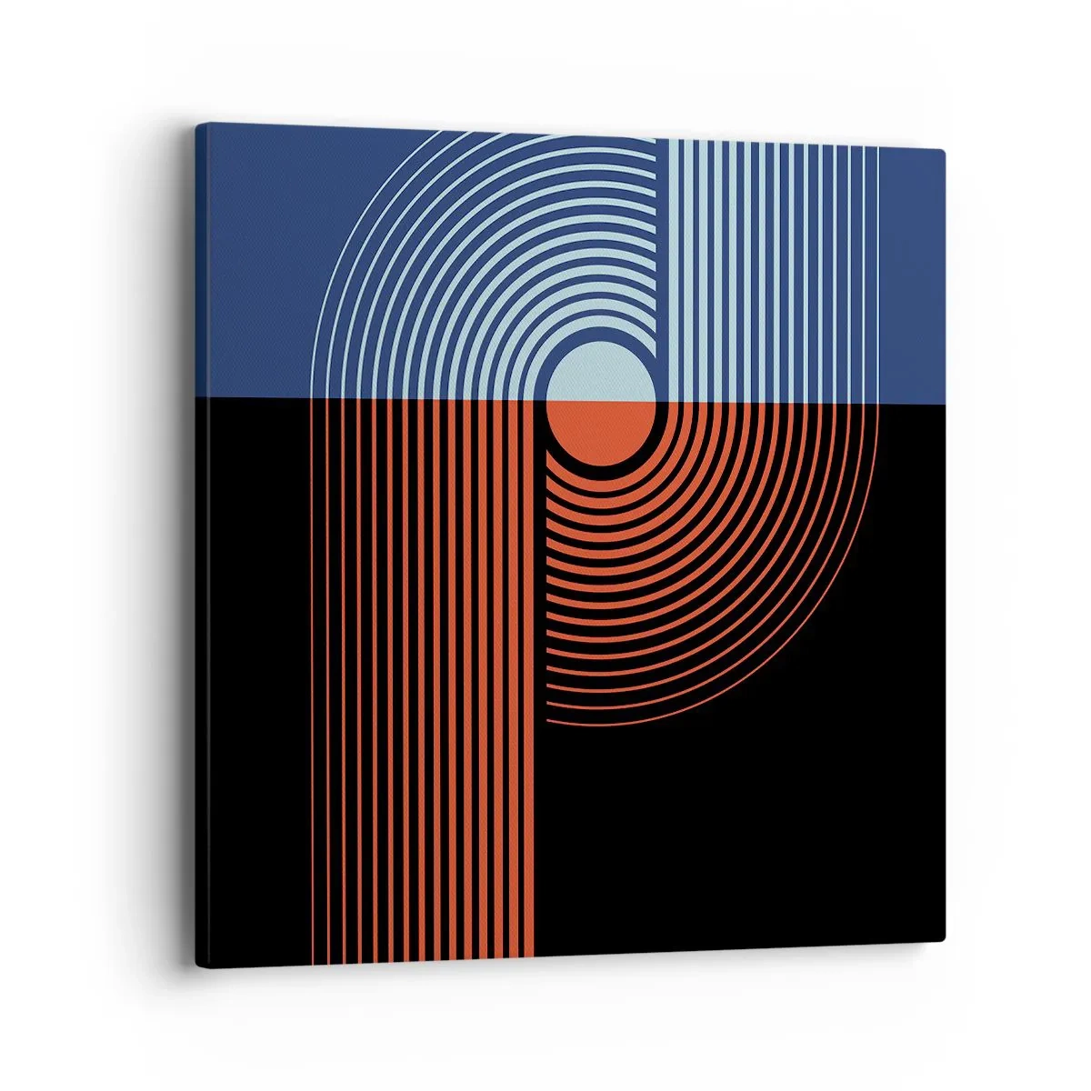 Impression sur toile - Image sur toile - Dans une étreinte géométrique - 40x40 cm