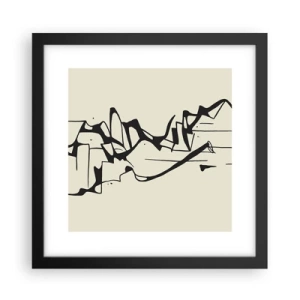 Affiche dans un cadre noir - Poster - Peut-être un paysage - 30x30 cm