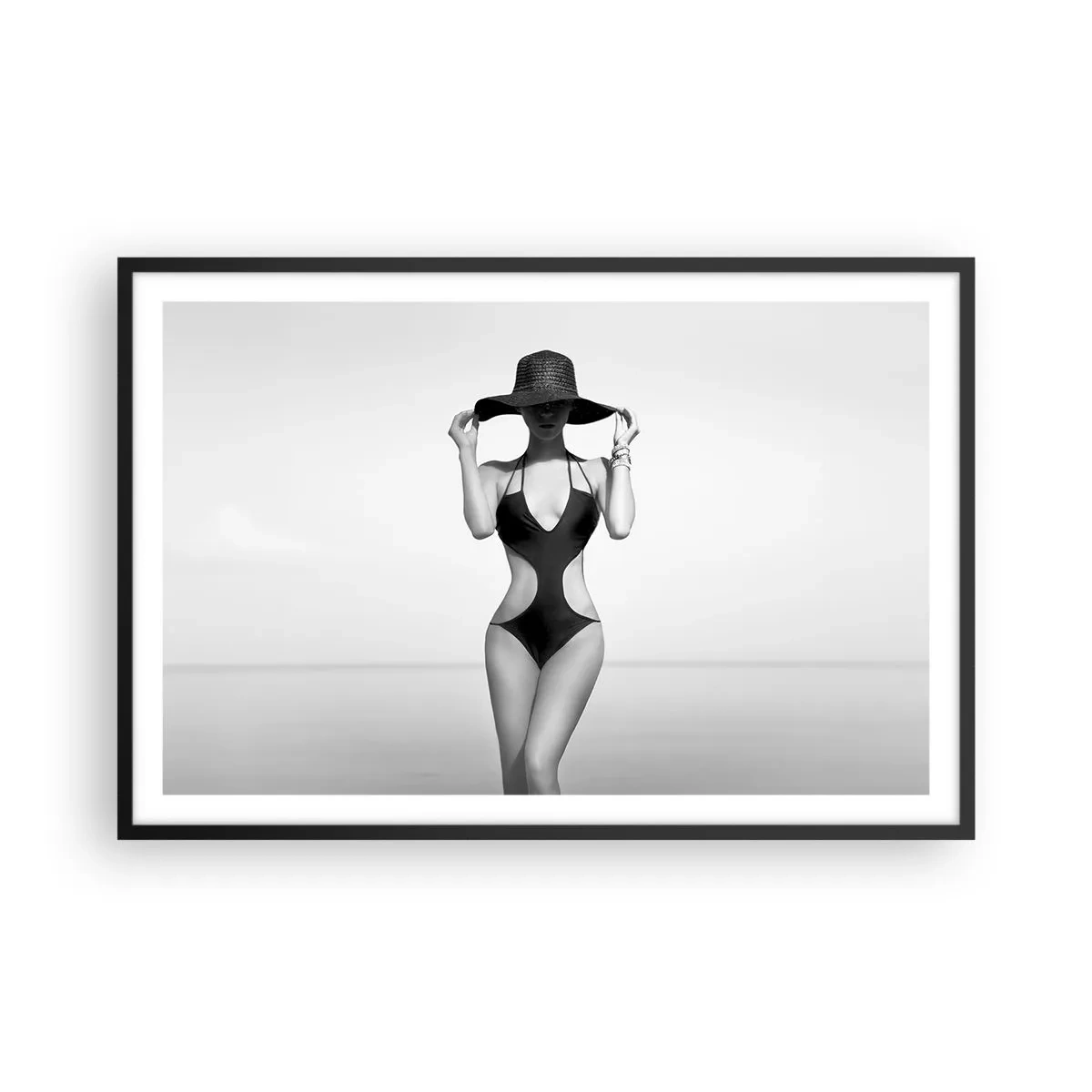 Affiche dans un cadre noir - Poster - Mon prénom? Élégance - 91x61 cm