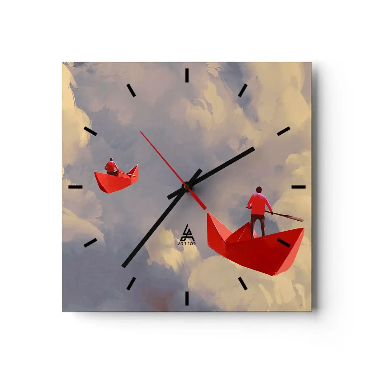 Horloge murale - Pendule murale - Expédition des Rêveurs - 40x40 cm
