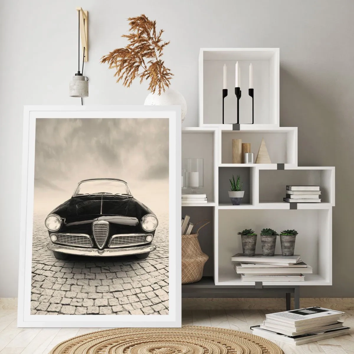 Affiche dans un cadre blanc - Poster - Et alors! Tu ne m'aime pas? - 70x100 cm