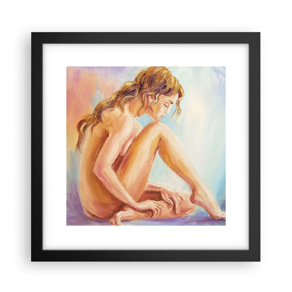 Affiche dans un cadre noir - Poster - Acte de jeunesse - 30x30 cm