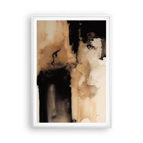 Affiche dans un cadre blanc - Poster - Une abstraction intrigante - 70x100 cm