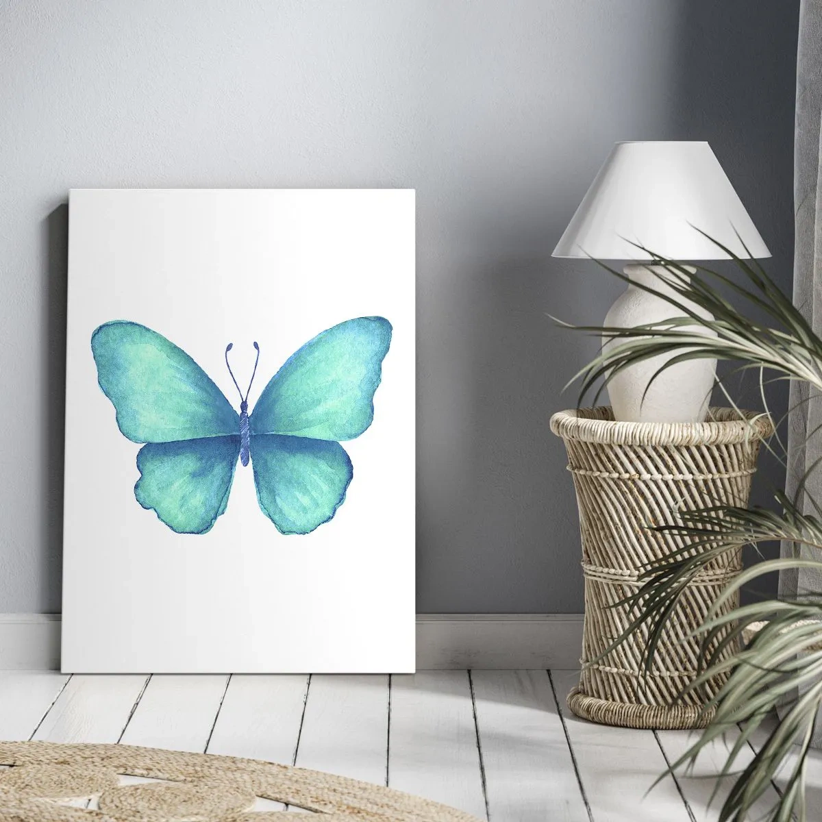 Impression sur toile - Image sur toile - Nature turquoise - 55x100 cm