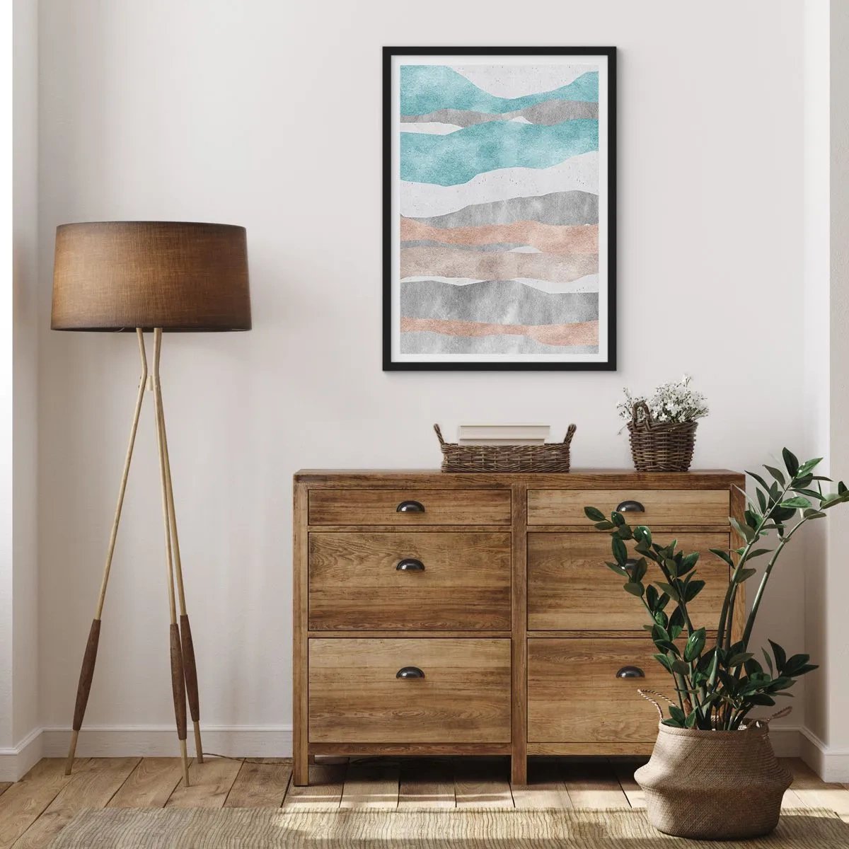 Affiche dans un cadre noir - Poster - Une étude de proximité - 61x91 cm