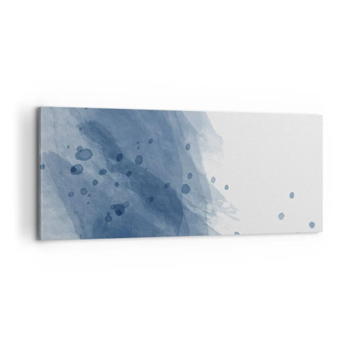 Impression sur toile - Image sur toile - Tulle bleu - 100x40 cm