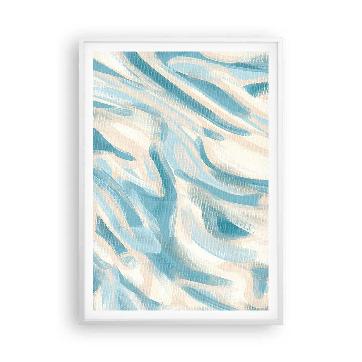 Affiche dans un cadre blanc - Poster - Brise printanière - 70x100 cm